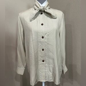 DEAR brand Vintage Silk Blouse Made in Italy, EUC!